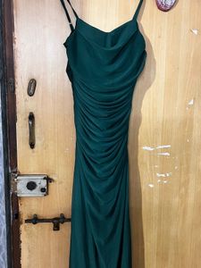 Emerald Green Maxi Slip Dress