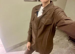 Leather Shirt With Belt