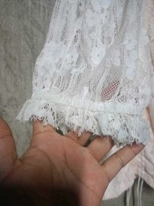 Elegant White Lace Dress