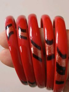 Set Of 5 Red Bangles