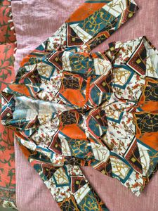 Print Snitched waist top