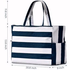 Striped Tote Bag