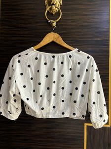 Polka Crop Top