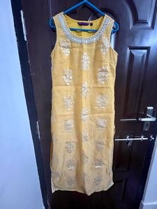 Beautiful haldi color party kurta for sale!!