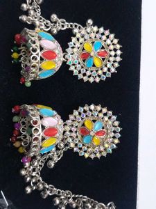 Colorful Jhumka Earrings