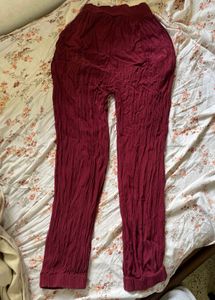 Burgundy  Pants