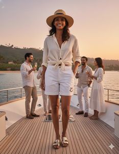 ⚓️ Polo RL White Chino Shorts-Yacht Club Chic!