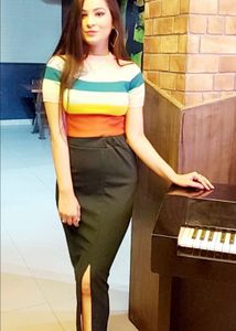 Chic Black Slit Skirt