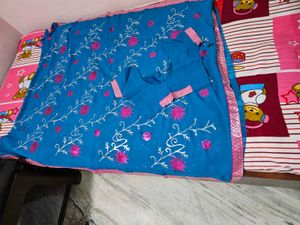 Blue Saree