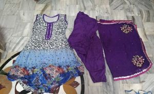 Kurta,Patiyala Bottom And Duppta Set