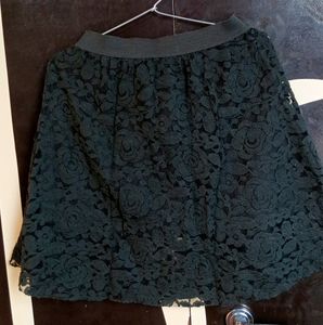 Floral Net Skirt