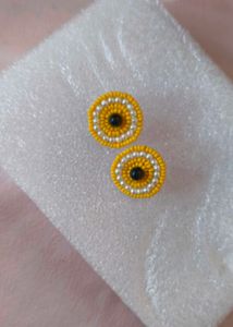 Beaded Stud Earrings