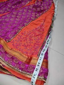 Orange &amp; Pink Lehanga Choli Set