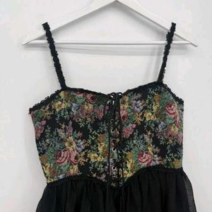 Floral Corset Mini Dress