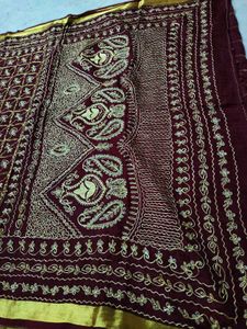 Gujju Saree Pure Georgette Sare Available 🔥