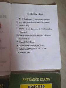 Biology Entrance Exam Study Material 2015