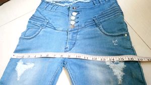 HIGH WAIST RIBBED JEANS👖