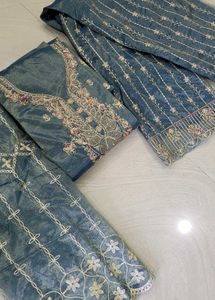 Pakistani Tissue Suit  Dress Material