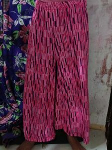 Pink Striped Palazzo Pants