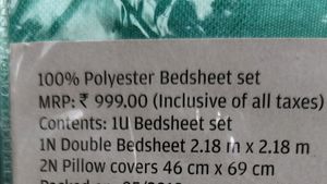 Bombay Dyeing Double Bedsheet