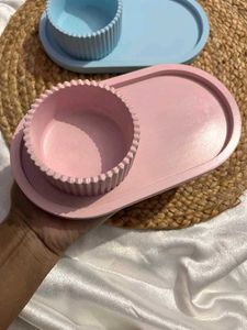 Stylish Blue Tray and jar