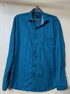 Checkered Blue Shirt
