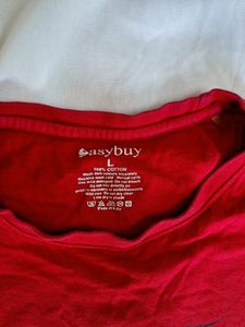 Red Oversized T-shirt