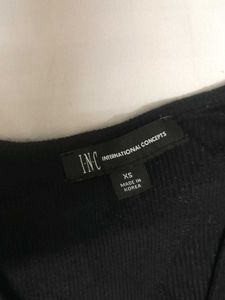 Black V-Neck Tee