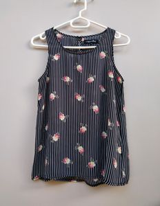 Black Striped Tank Top