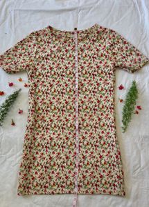 Beautiful Floral Korean Dress