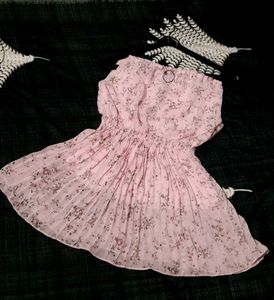 Pink Floral Halter Neck Top