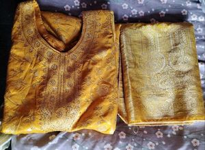 Chanderi Silk Suit 3pcs