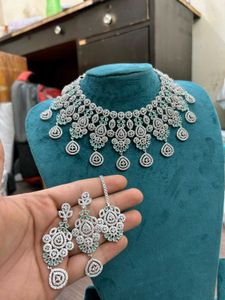 American Diamond Jewellery Set