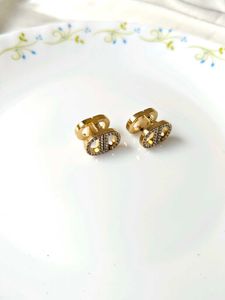 Golden Studded Earrings