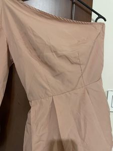 One Shoulder Pink Maxi Top For Women