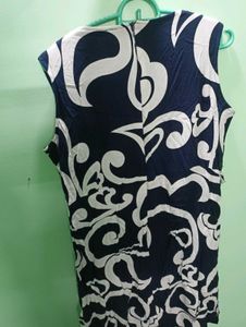 Abstract Sleeveless Dress