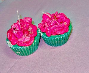 Watermelon Cupcake Candle✨