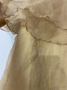 Golden Off Shoulder Mini Dress