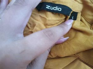 Yellow Button-Down Top