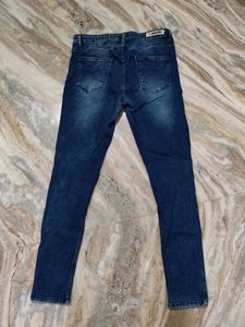 Moustache Dark Blue Mid rise skinny Jeans