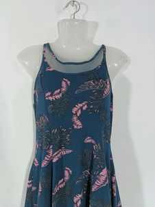Navy Blue Printed Casual dress (Women)
