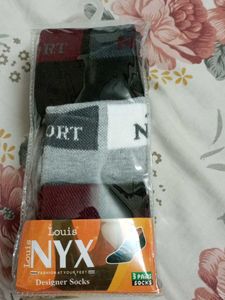 3 Pairs Men Socks (Free Size)