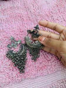 Silver Oxidised Earrings