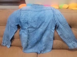 Denim Button-Up Shirt