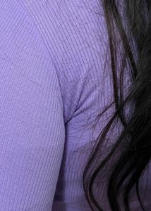 Cute Purple Collared Top