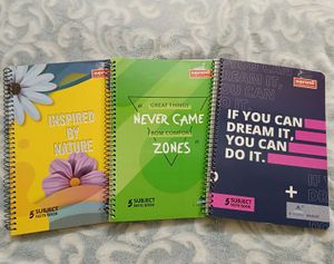 Set Of 3 Spiral Notebooks