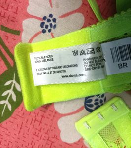Underwired Pushup Lacy Neon Green