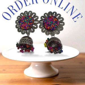 Colorful Jhumka Earrings