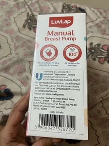 LuvLap Manual Breast Pump - New in Box!