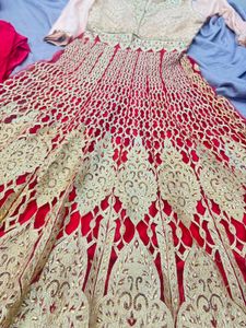 Gorgeous Red Gown Set